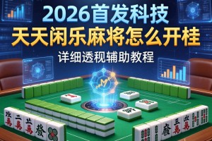 2026首发科技“天天闲乐麻将怎么开挂”详细透视辅助教程