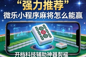 强力推荐“微乐小程序麻将怎么能赢”开挂科技辅助神器手机