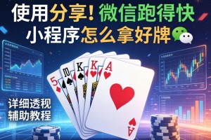 使用分享!微信跑得快小程序怎么拿好牌”详细透视辅助教程
