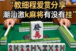 教程分享“潮汕激k麻将有没有挂”开挂详细教程