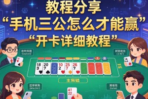 教程分享“手机三公怎么才能赢”开挂详细教程