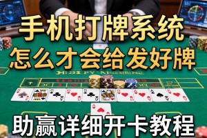 推荐一款“手机打牌系统怎么才会给发好牌”(助赢详细开挂教程)