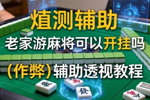 实测辅助“老家游麻将可以开挂吗”(作弊)辅助透视教程