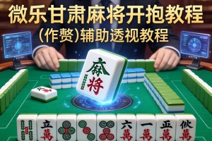 推荐一款“微乐甘肃麻将开挂教程”(作弊)辅助透视教程