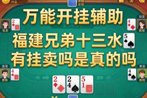 万能开挂辅助“福建兄弟十三水有挂卖吗是真的吗”开挂详细教程