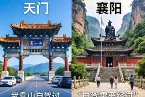 分别从天门和襄阳到武当山自驾需要经过哪几个城市？