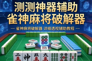实测神器辅助“雀神麻将破解器”详细透视辅助教程