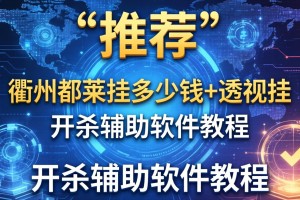 推荐一款“衢州都莱挂多少钱+透视挂”开挂辅助软件教程