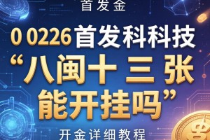 2026首发科技“八闽十三张能开挂吗”开挂详细教程