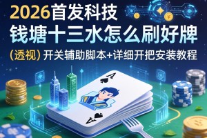2026首发科技“钱塘十三水怎么刷好牌”(透视)开挂辅助脚本+详细开挂安装教程