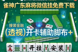 推荐一款“雀神广东麻将微信挂免费下载”(透视)开挂辅助脚本+详细开挂安装教程