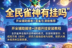 推荐一款“全民雀神有挂吗”开挂辅助脚本+详细开挂安装教程