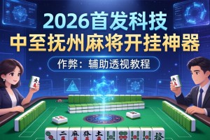 2026首发科技“中至抚州麻将开挂神器”(作弊)辅助透视教程