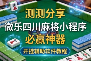 实测分享“微乐四川麻将小程序必赢神器”开挂辅助软件教程