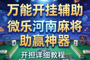 万能开挂辅助“微乐河南麻将助赢神器”开挂详细教程
