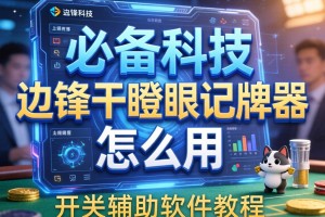 必备科技“边锋干瞪眼记牌器怎么用”开挂辅助软件教程