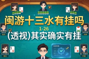 教程分享“闽游十三水有挂吗”(透视)其实确实有挂