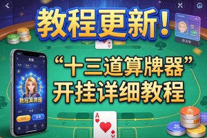 教程更新!：手机十三道算牌器”开挂详细教程