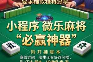 教程分享“小程序微乐麻将必赢神器”附开挂脚本详细步骤
