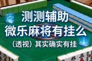 实测辅助“微乐麻将有挂么”(透视)其实确实有挂