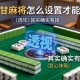 可用版本“小甘麻将怎么设置才能赢”(透视)其实确实有挂