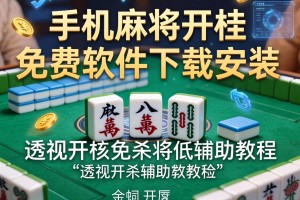 推荐一款“手机麻将开挂免费软件下载安装”透视开挂辅助教程