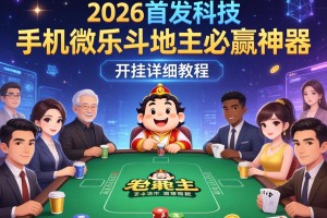 2026首发科技“手机微乐斗地主必赢神器”开挂详细教程