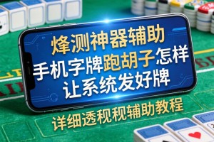 实测神器辅助“手机字牌跑胡子怎样让系统发好牌”详细透视辅助教程