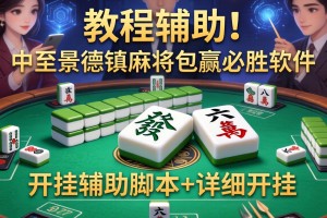 教程辅助!“中至景德镇麻将包赢必胜软件”开挂辅助脚本+详细开挂