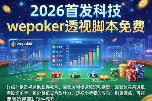 2026首发科技“wepoker透视脚本免费”详细外挂透视辅助软件教程