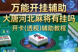 万能开挂辅助“大唐河北麻将有挂吗”开挂(透视)辅助教程