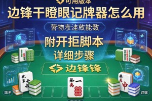 可用版本“边锋干瞪眼记牌器怎么用”附开挂脚本详细步骤