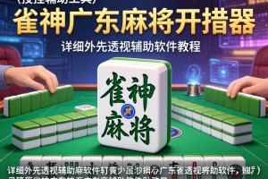 开挂辅助工具“雀神广东麻将开挂器”详细外挂透视辅助软件教程