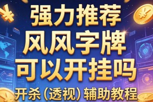 强力推荐“风风字牌可以开挂吗”开挂(透视)辅助教程