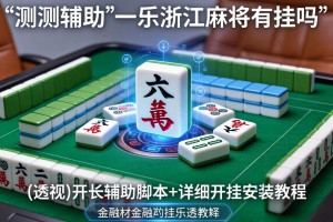实测辅助“一乐浙江麻将有挂吗”(透视)开挂辅助脚本+详细开挂安装教程