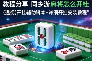 教程分享“同乡游麻将怎么开挂”(透视)开挂辅助脚本+详细开挂安装教程