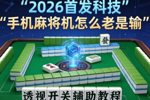 2026首发科技“手机麻将机怎么老是输”透视开挂辅助教程