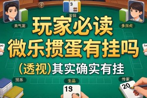 玩家必读“微乐掼蛋有挂吗”(透视)其实确实有挂