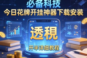 必备科技“今日花牌开挂神器下载安装”(透视)开挂详细教程