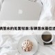 车辆落水的处置标准:车辆落水最佳选取