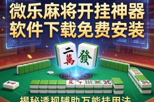 推荐一款“微乐麻将开挂神器软件下载免费安装”揭秘透视辅助万能挂用法