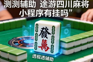 实测辅助“途游四川麻将小程序有挂吗”详细透视辅助教程