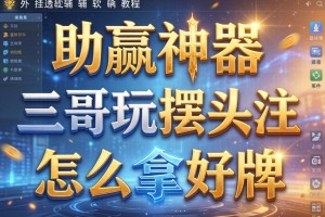 助赢神器“三哥玩摆头注怎么拿好牌”详细外挂透视辅助软件教程