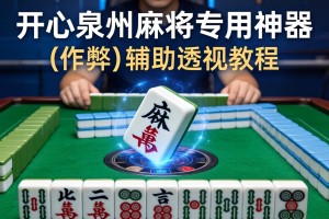 推荐一款“开心泉州麻将专用神器”(作弊)辅助透视教程