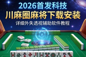 2026首发科技“川麻圈麻将下载安装”详细外挂透视辅助软件教程