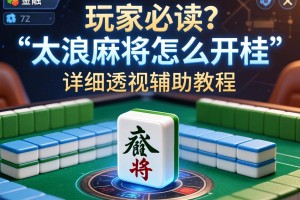 玩家必读“太浪麻将怎么开挂”详细透视辅助教程