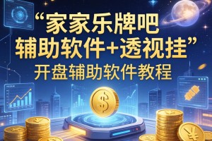 教程分享“家家乐牌吧辅助软件+透视挂”开挂辅助软件教程