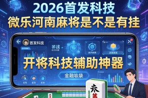 2026首发科技“微乐河南麻将是不是有挂”开挂科技辅助神器手机