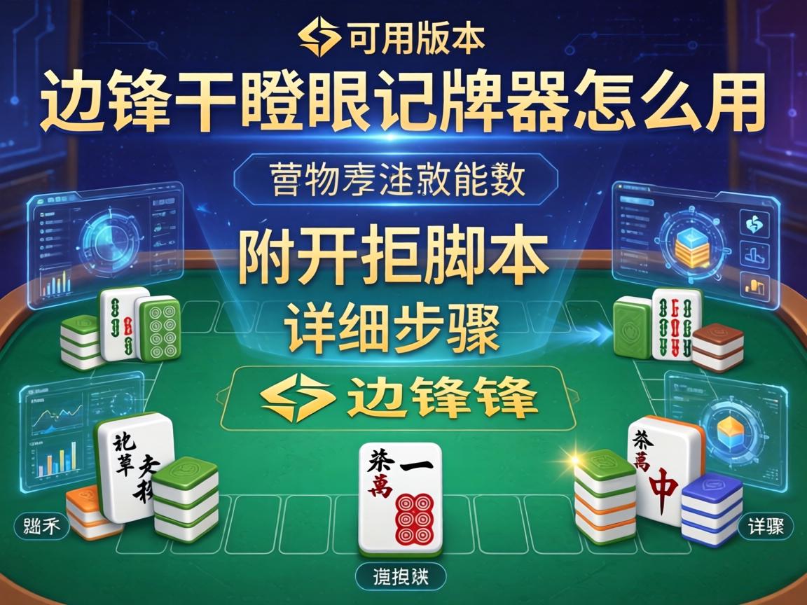边锋干瞪眼记牌器怎么用
