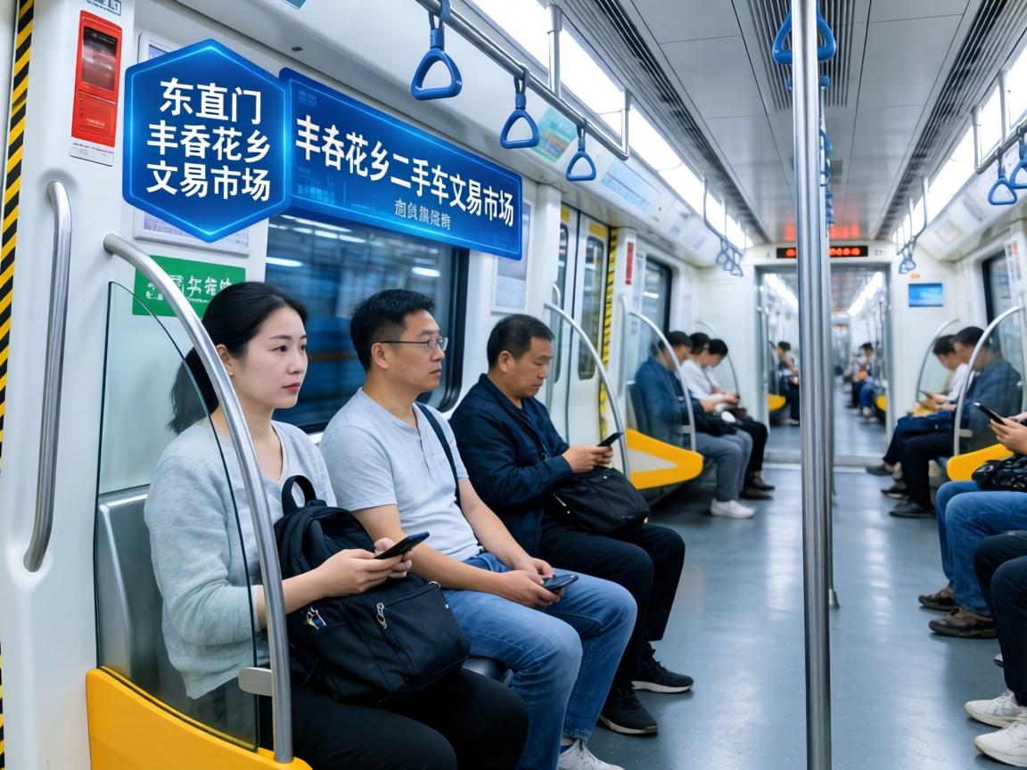 东直门到丰台花乡二手车交易市场怎么坐地铁